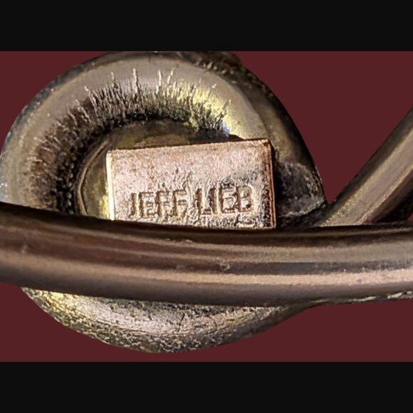 Jeff Lieb Swarovski Crystal Gunmetal Colored Size 8.25" Adjustable Bracelet - Picture 4 of 9